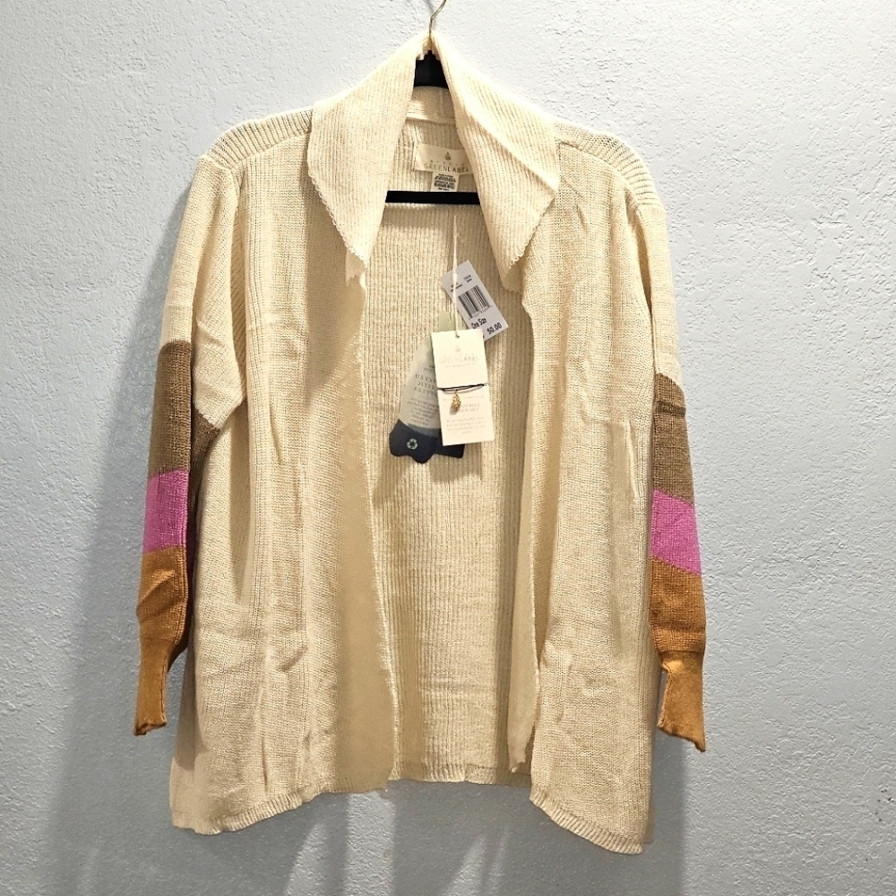 NWT Quagga Cardigan Sweater&Bracelet  Sz L